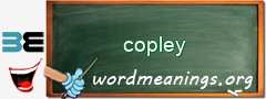 WordMeaning blackboard for copley